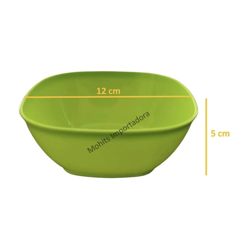 6 Bowls Pocillos Cereales Postres Pl&aacute;stico Reutilizable 12cm image number 2.0