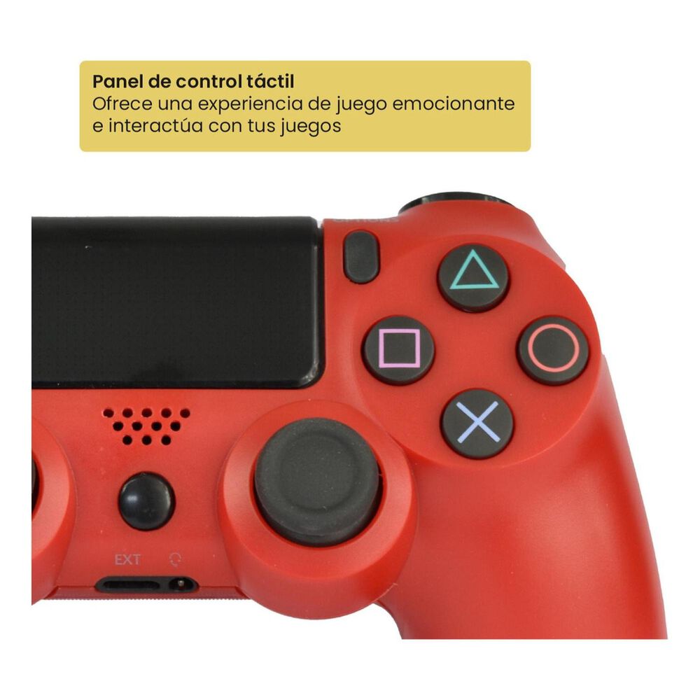 Control Joystick Inal&aacute;mbrico Doble Shock P4 Rojo Levo image number 3.0