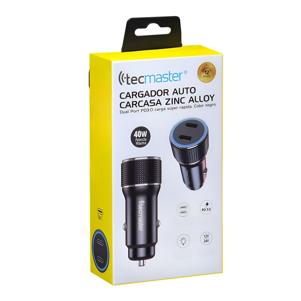 Cargador Usb-c Para Auto Dual Port Power Delivery 40w Tm-200542 image number 6.0