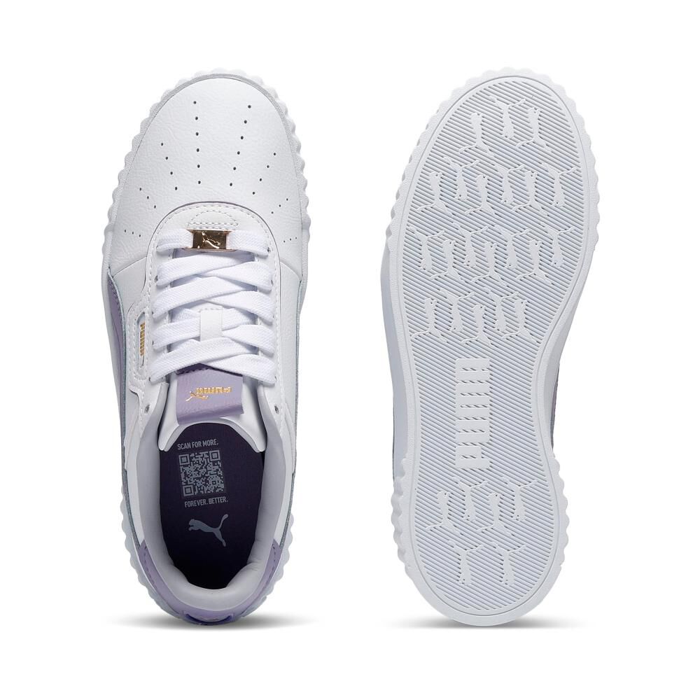 Zapatilla Urbana Mujer Puma Carina 3.0 Luxe White-lilac Luster image number 3.0