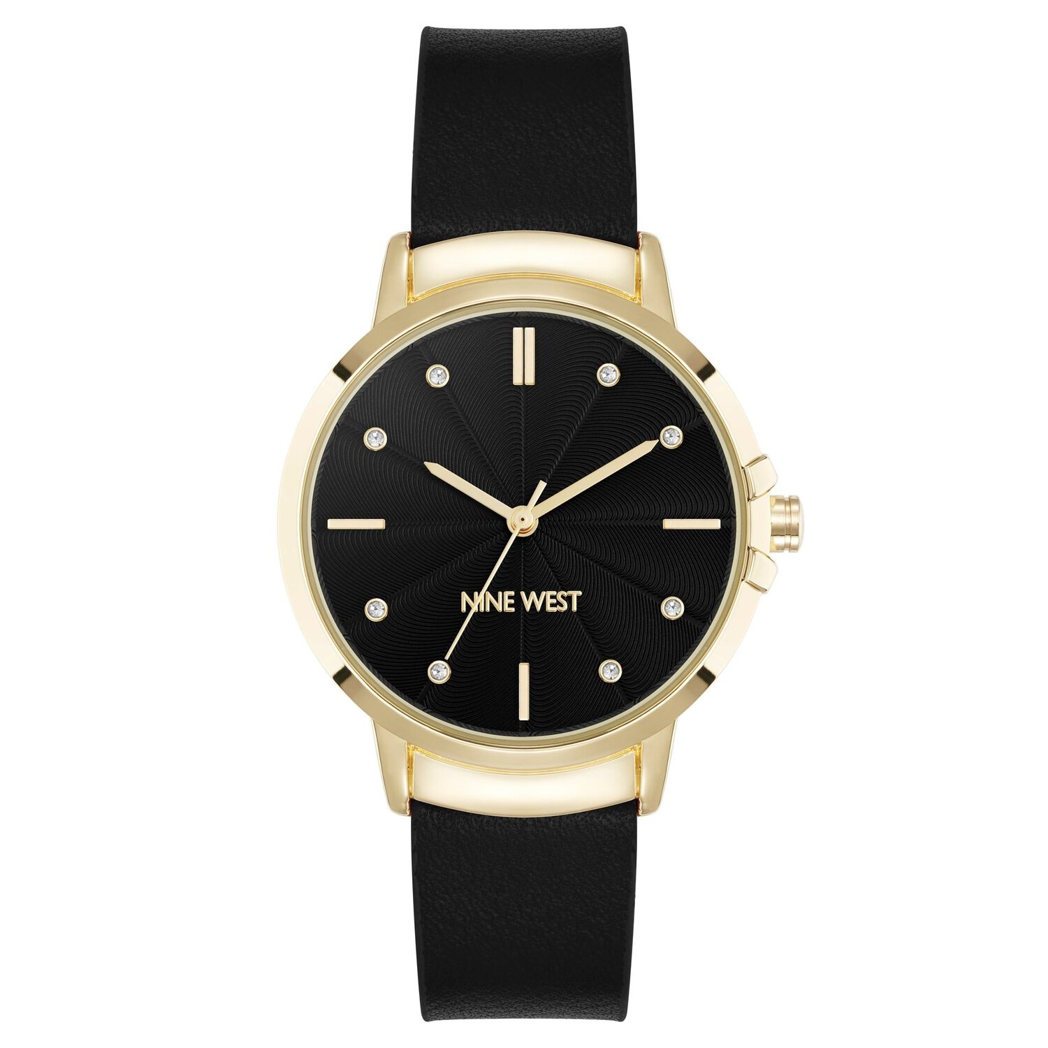 Reloj An&aacute;logo Mujer Nine West Negro Nw-3318gpbk image number 0.0