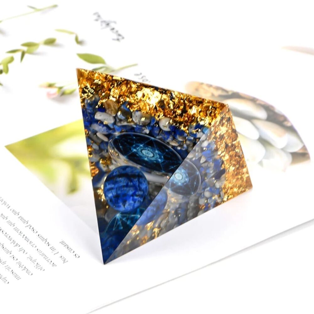 Pir&aacute;mide De Org&oacute;n Lapisl&aacute;zuli 5x5 Cm image number 3.0