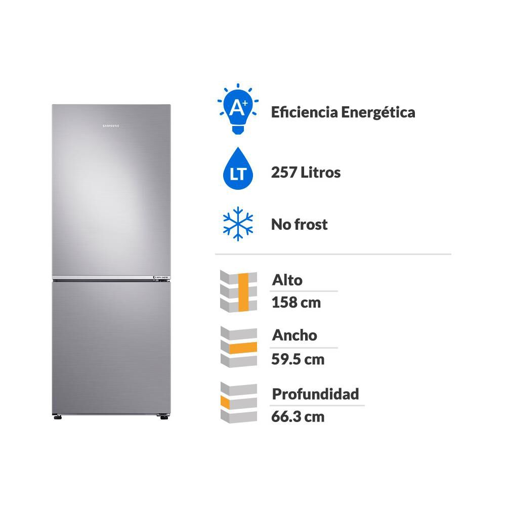 Refrigerador Bottom Freezer Samsung RB27N4020S8/ZS / No Frost / 257 Litros / A+ image number 1.0