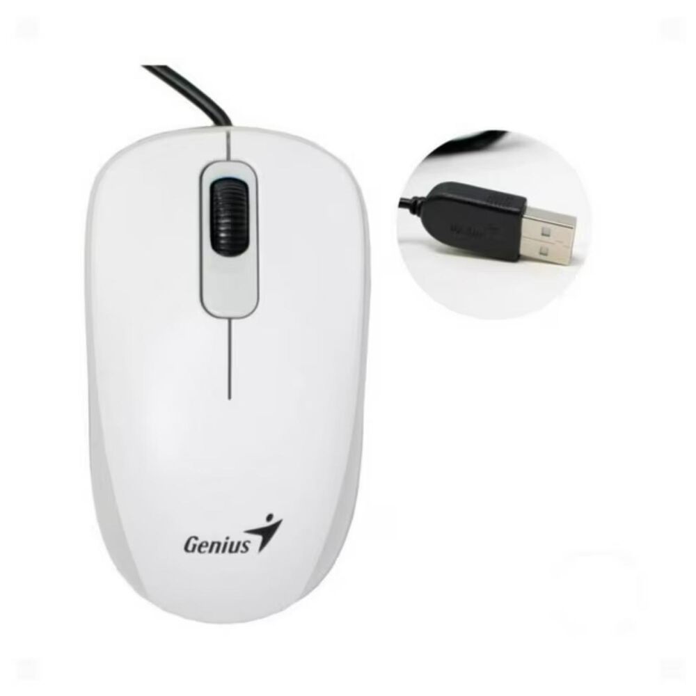 Mouse Alambrico 3 Botones 1000dpi Dx-110 Blanco image number 4.0