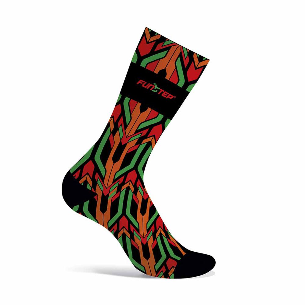 Calcetines Funstep Ciclismo Negro/rojo Medios Xl ( 44-47) image number 1.0