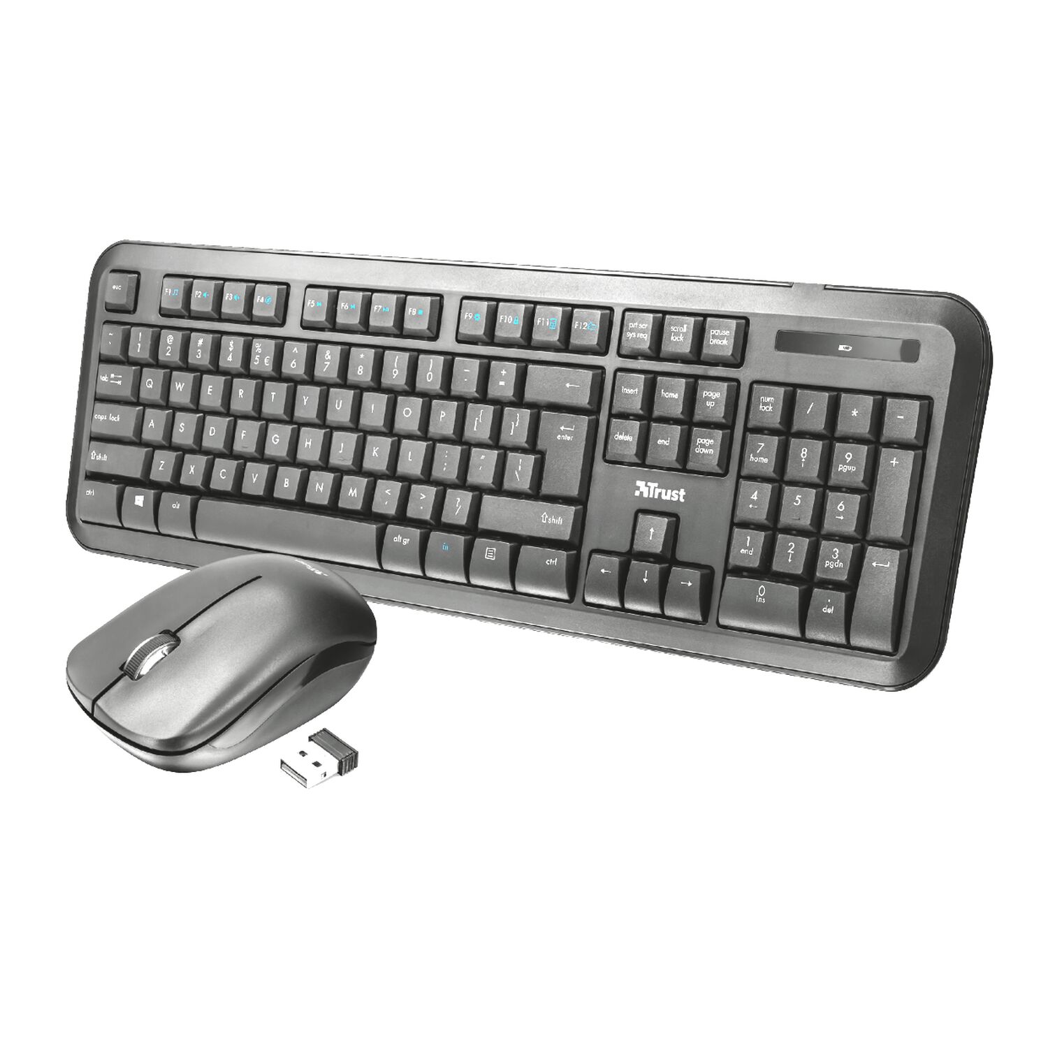 Kit Mouse Y Teclado Inalambrico Trust Nova Multiusos 2.4 Ghz image number 0.0
