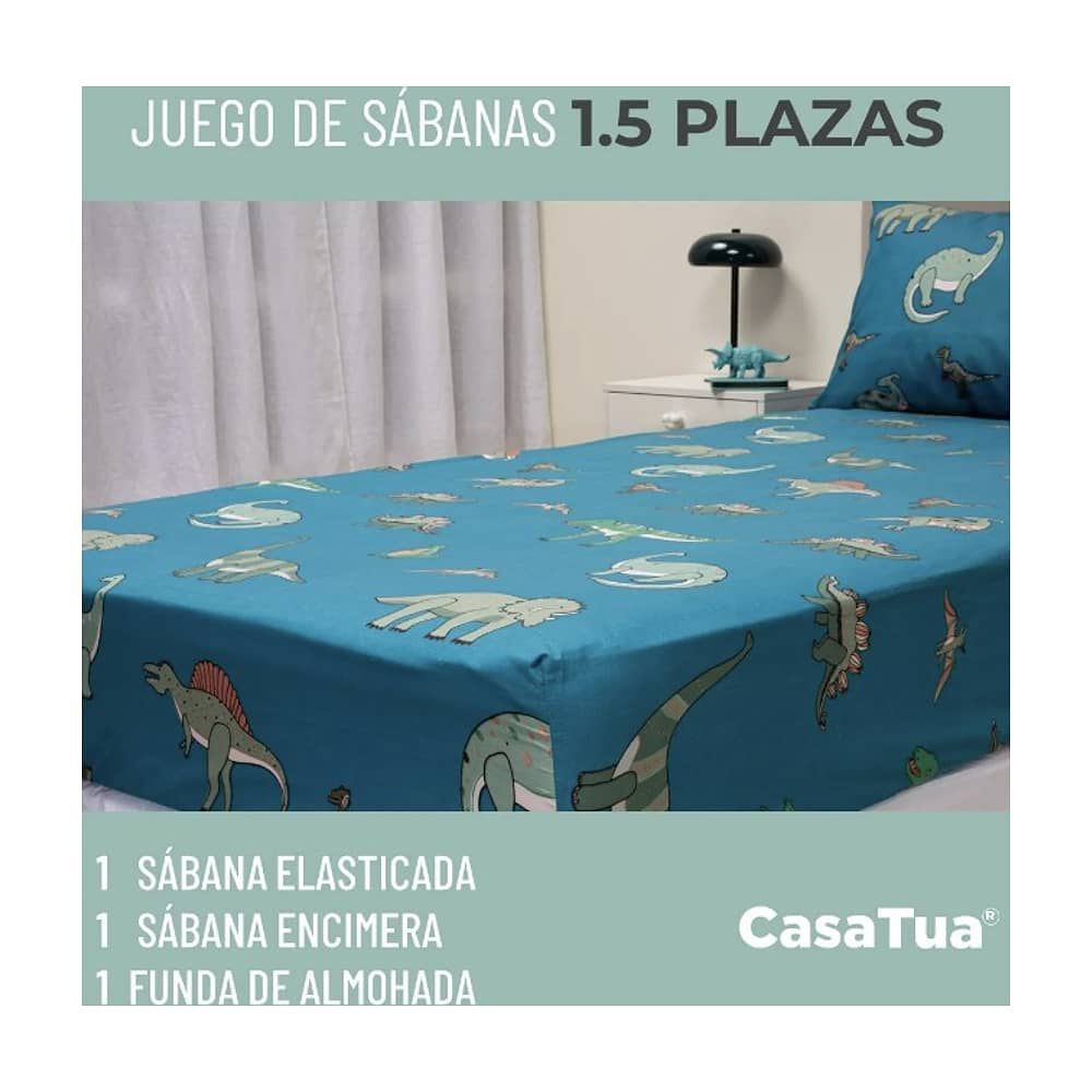 Sabanas 1,5 Plaza Ni&ntilde;o Ni&ntilde;a Estampada + Funda Almohada image number 3.0