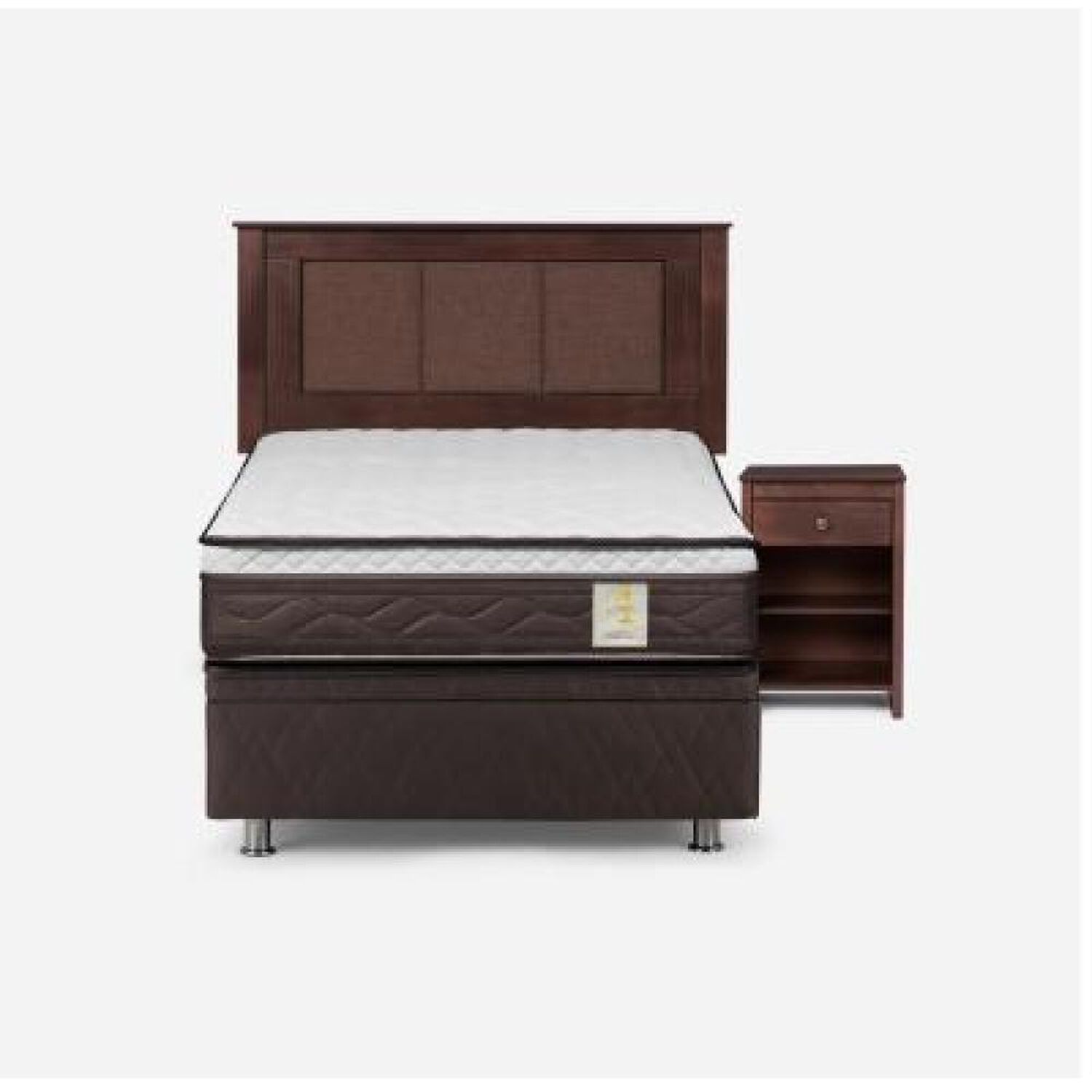 Cama Ba&uacute;l Rosen New Style 4 Plus / 1.5 Plazas / Base Normal + Set De Maderas image number 6.0