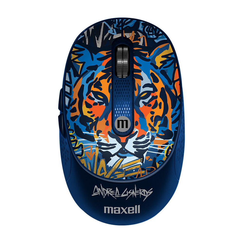 Mouse Inalámbrico Maxell Diseño Wild 4000dpi Usb/usb-c Tigre image number 0.0