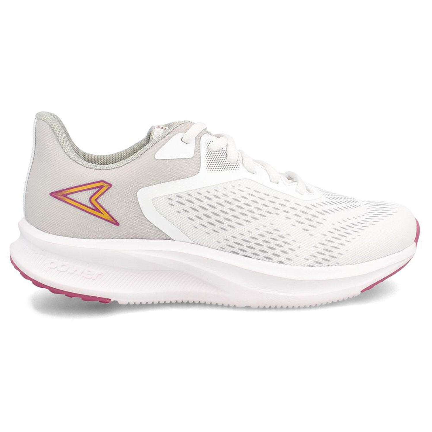 Zapatilla Running Mujer Power Harrow Plus Racer Sc Blanco image number 1.0