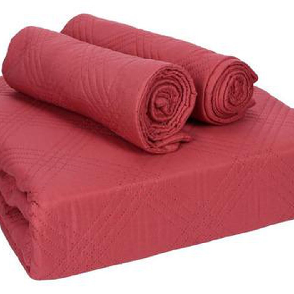 Quilt Andes Liso Frambuesa 1.5 Plazas image number 3.0