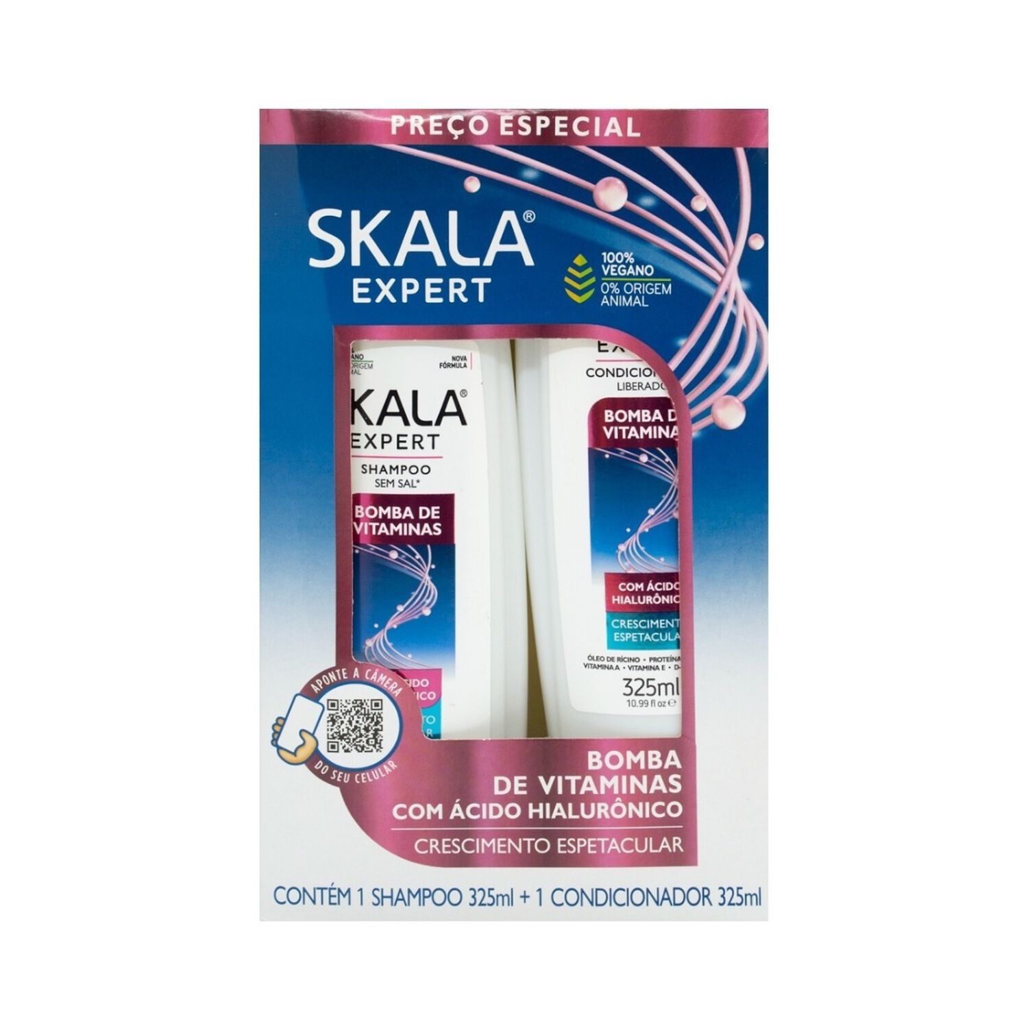 Kit Shampoo Acondicionador Bomba De Vitamina Skala 325ml C/u image number 0.0