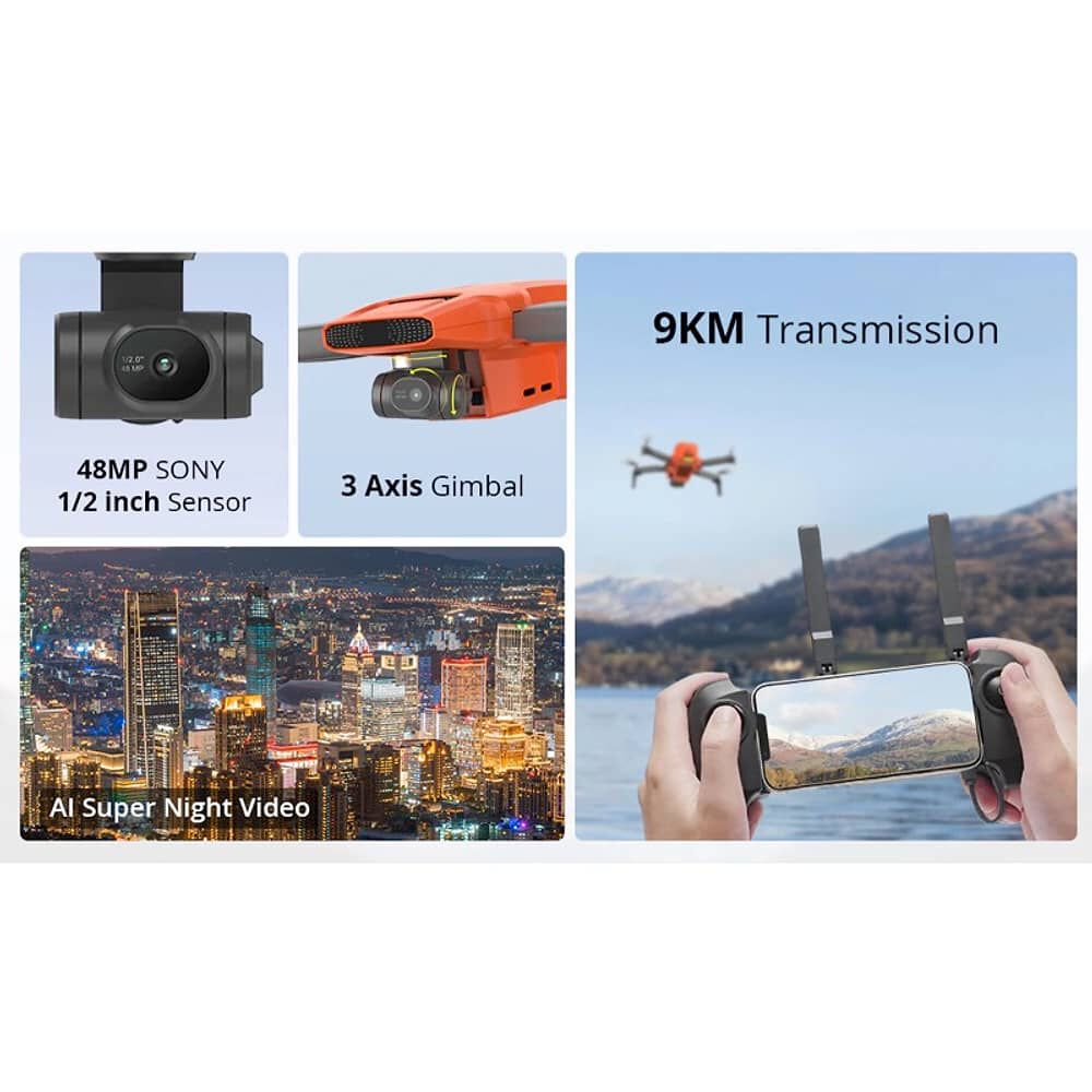 Fimi Dron Mini 3 Combo 4k 60fps Ai Super Night Video, 9km De Alcance image number 3.0