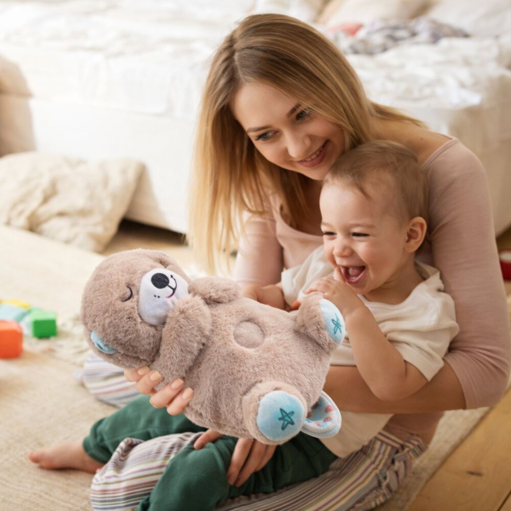 Nutria Peluche Relajante Luz Musical Juguete Respiraci&oacute;n image number 26.0