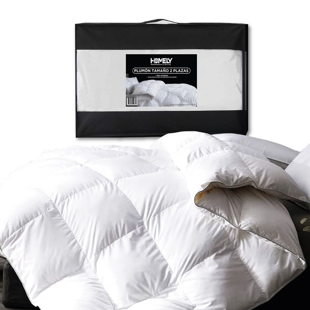 Cubrecama Cobertor 2 Plazas 90% Pluma Pecho Ganso Homely Lux image number 0.0