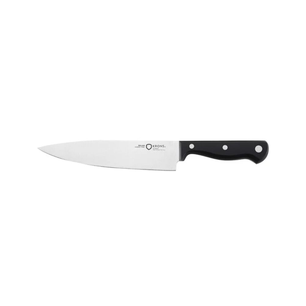 Cuchillo Santoku 18cm Deluxe Krons Mango Negro image number 0.0