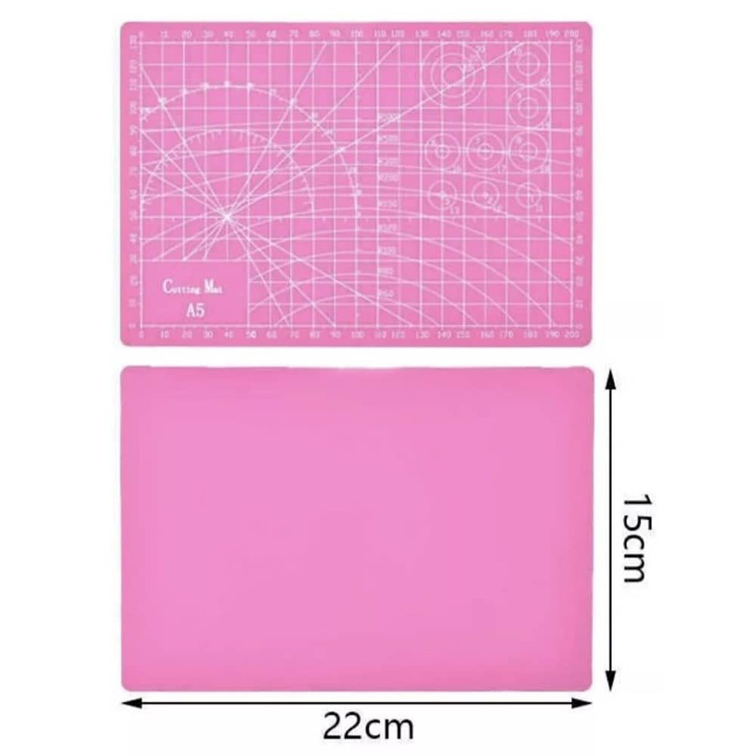 Base Tabla Cubierta Para Corte Salvacorte Mat A5 15x22 Cm. Rosado image number 1.0