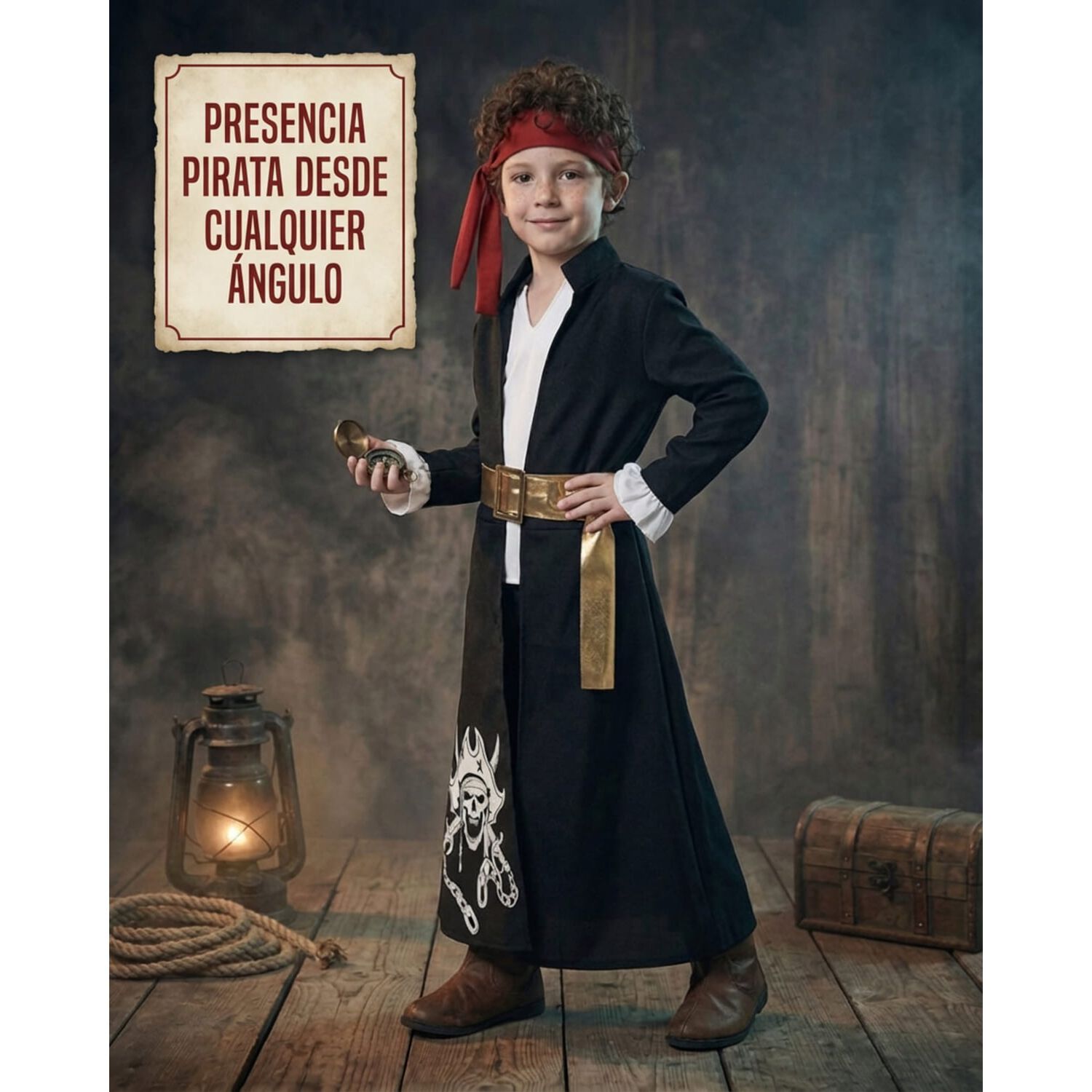 Disfraz Cosplay Pirata Corsario Piratas Infantiles Todos Ni&ntilde;o image number 34.0