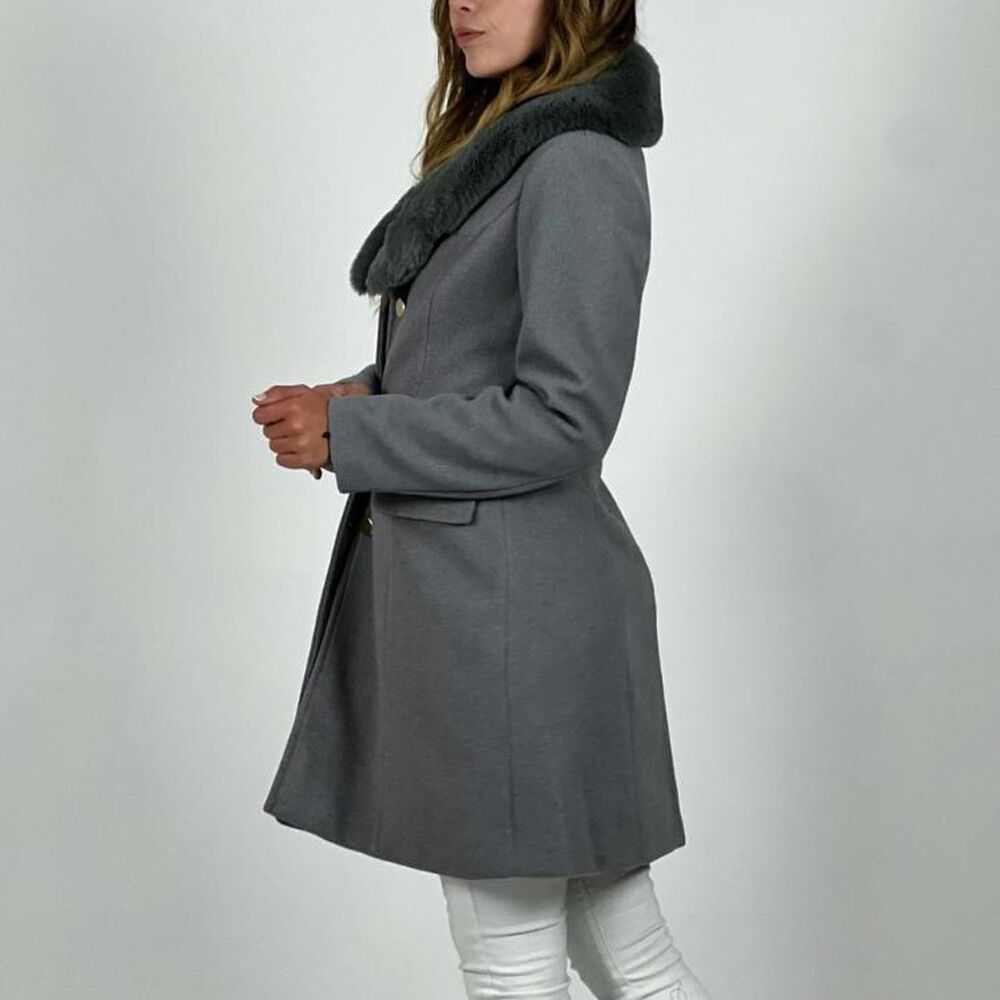 Abrigo De Pa&ntilde;o Con Cuello Desmontable image number 3.0