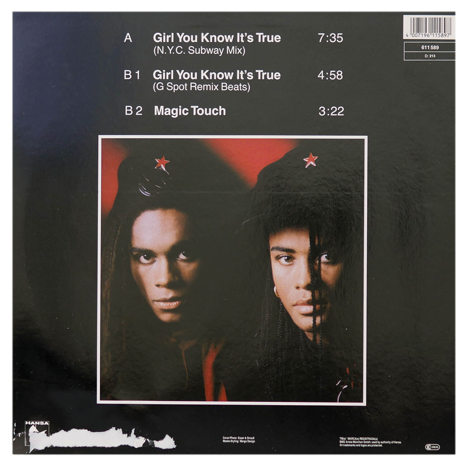 Milli Vanilli - Girl You Know It's True | 12" Maxi Single Usado image number 1.0
