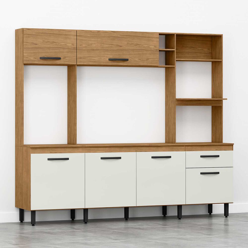 Kit Mueble De Cocina Abril Feijo Off White 212x51,2x245,4 image number 2.0