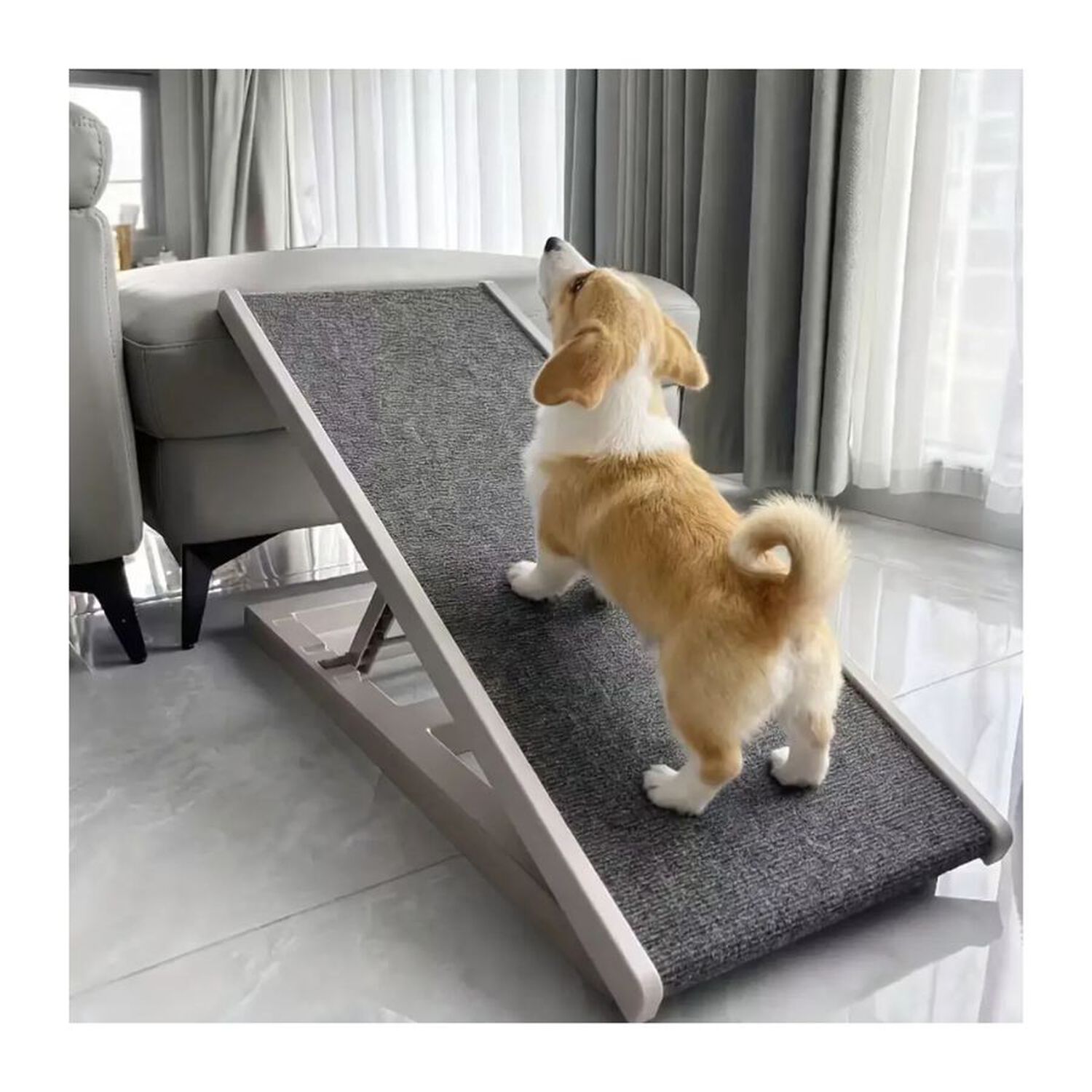 Rampa Para Mascotas Chica Plegable Liviana Compacta 34x85cm image number 2.0