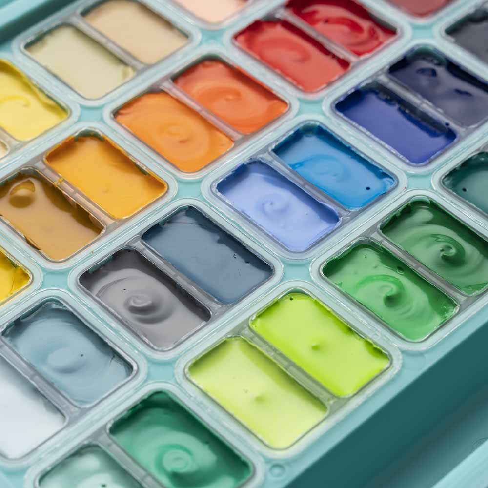 Himi - Miya Set Gouache 48 Colores / 12gr Verde image number 5.0