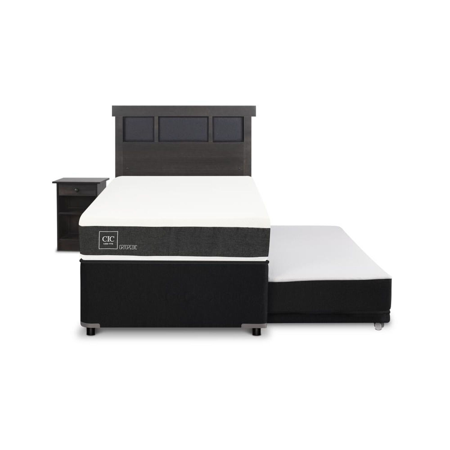 Cama Nido Cic Ortopedic / 1.5 Plazas / Base Normal + Set De Maderas image number 0.0