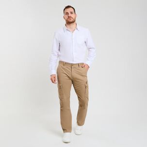 Pantalón Liso Tiro Medio Regular Hombre Peroe