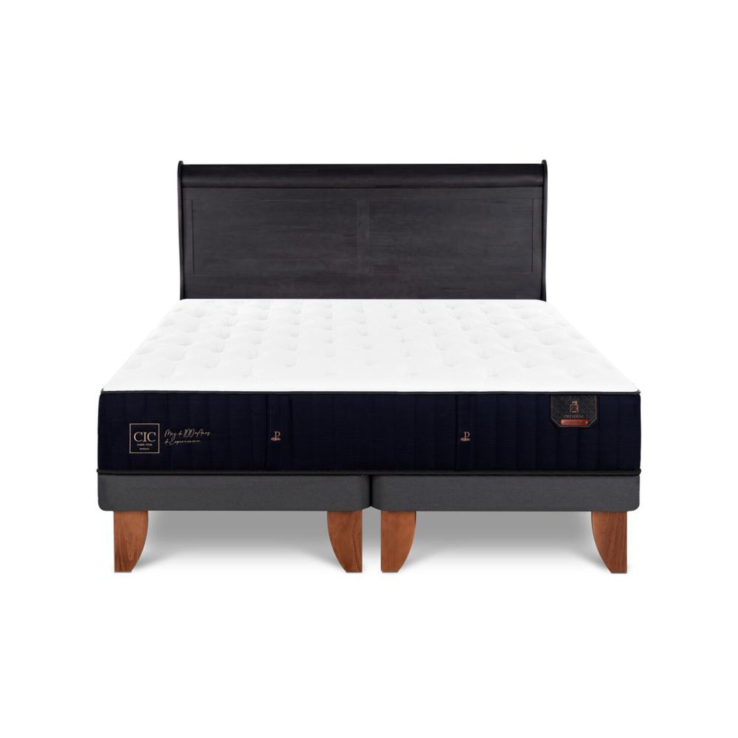 Cama Europea Cic Linea Premium / King / Base Dividida + Respaldo image number 0.0