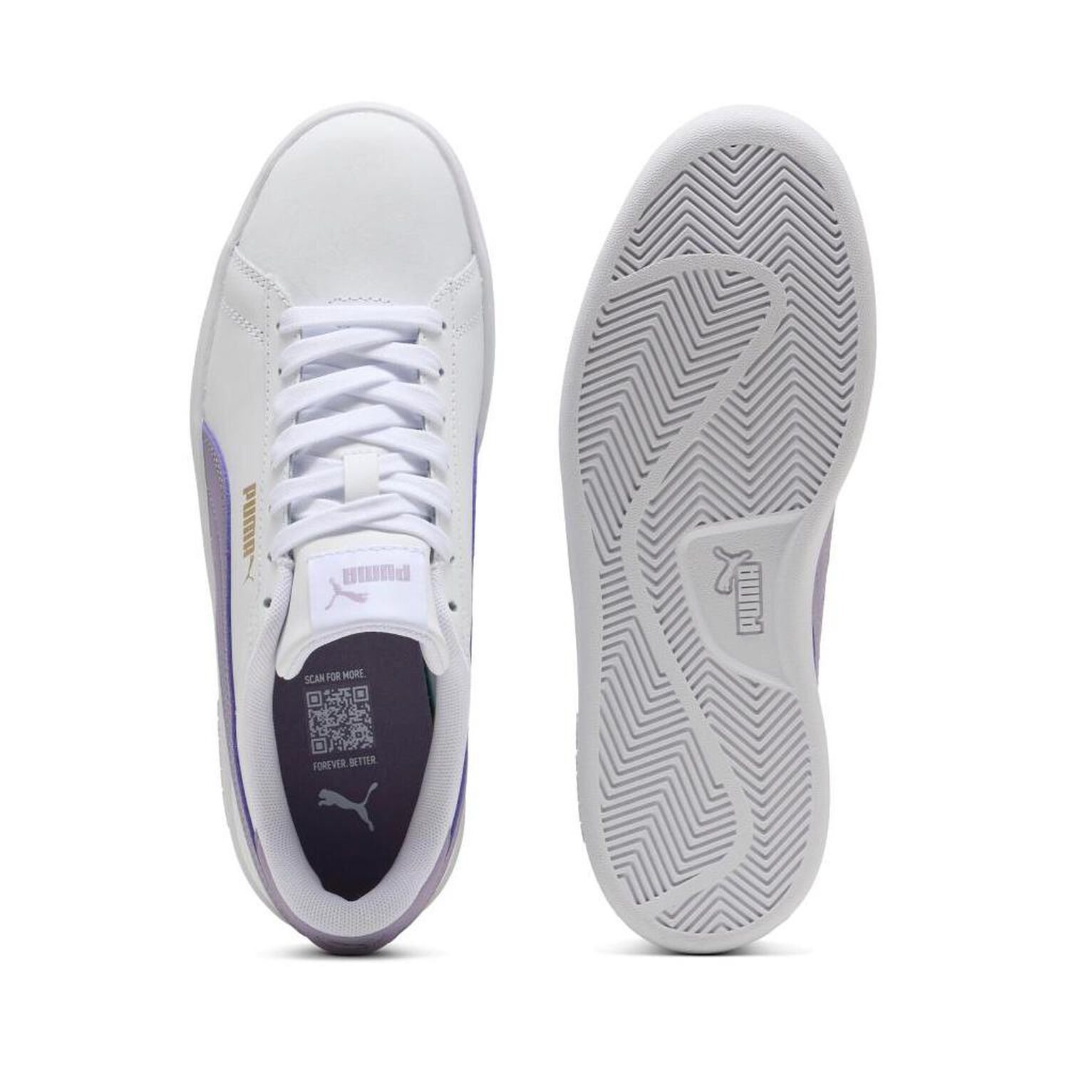Zapatilla Puma Smash 3.0 L Mujer Blanco image number 4.0