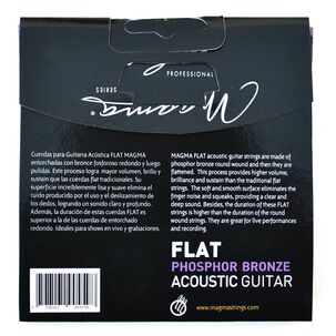 Set Cuerdas Guitarra Acustica Flat Ga140pbf Magma