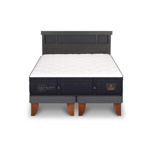 Cama Europea Cic Super Premium / 2 Plazas / Base Dividida + Respaldo