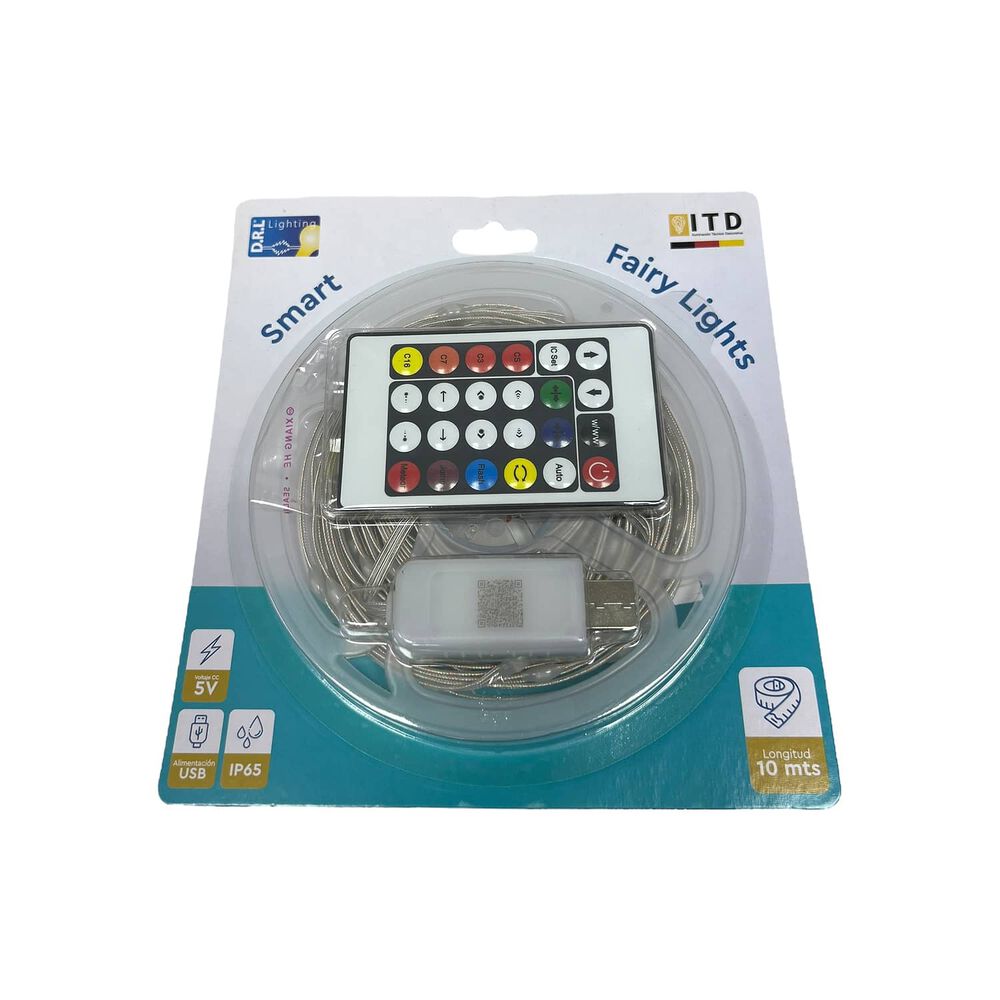 Tira Cinta Luces Led Rgbic Bluetooth 10 Mt Total + Control image number 0.0