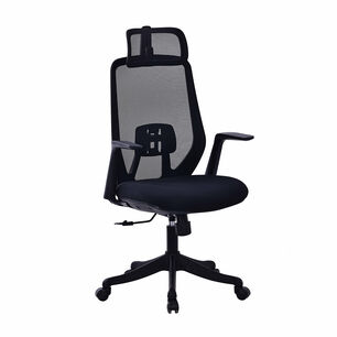 Silla De Escritorio Ergon&oacute;mica Con Cabezal Reclinable Dc-416bk