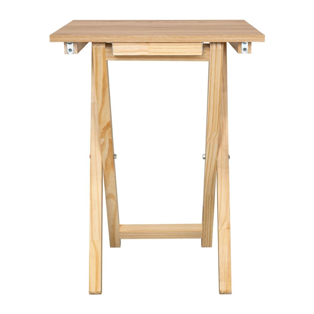 Mesa Plegable 65,7x47,9x35 Cm Cafe Claro image number 1.0