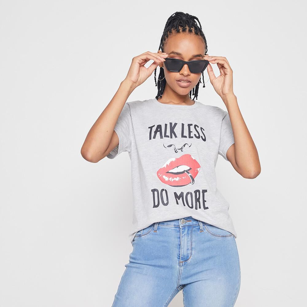▷ Polera Básica Estampada Mujer Rolly Go - Poleras Mujer en 【Hites】