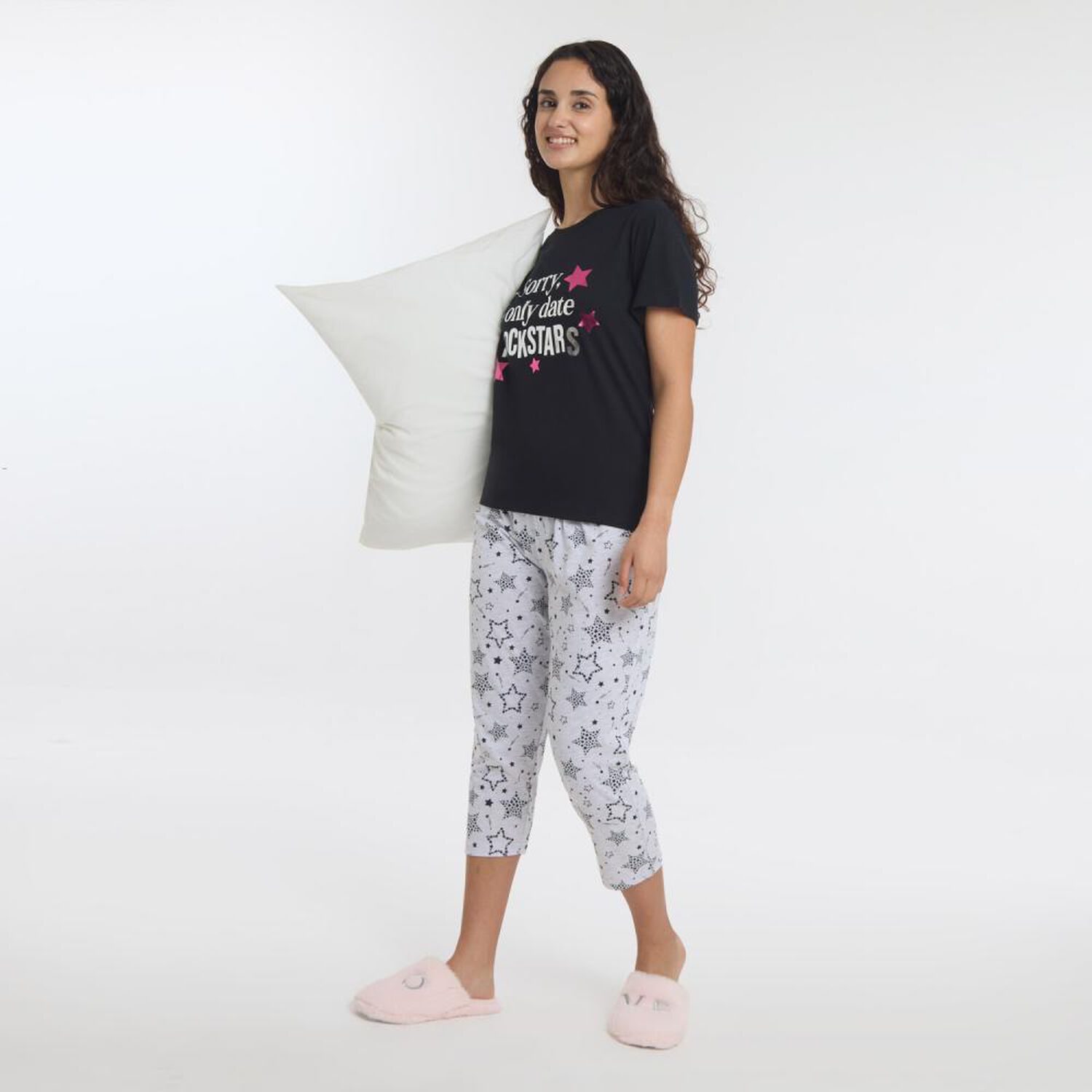 Polera De Pijama Manga Corta Mujer Freedom image number 1.0