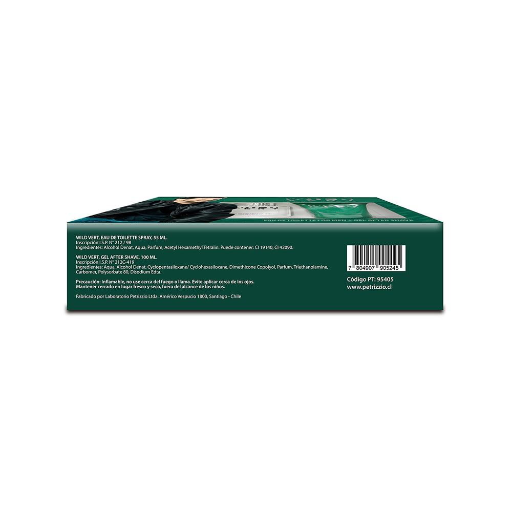Set De Perfumería Wild Vert / / Estuche Edt 50 Ml + Gel After Shave 100g image number 2.0