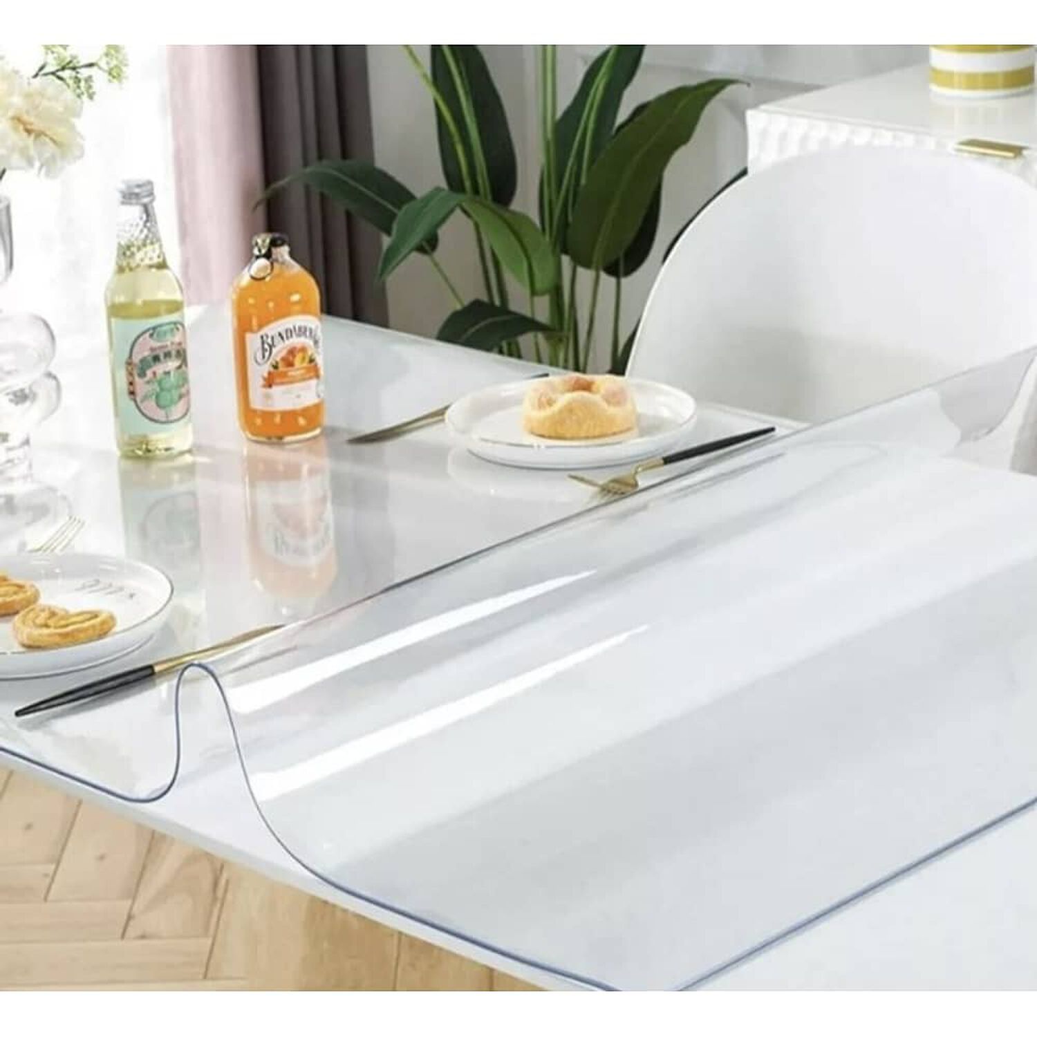 Mantel Transparente Premium 1mm Grueso Protector 90x183cm image number 1.0
