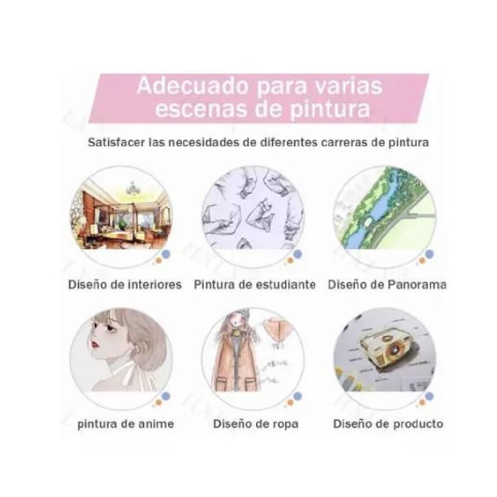 Set Dibujo Portátil 208 Piezas De Arte Kit De Pintar Para Niños 2023 image number 7.0