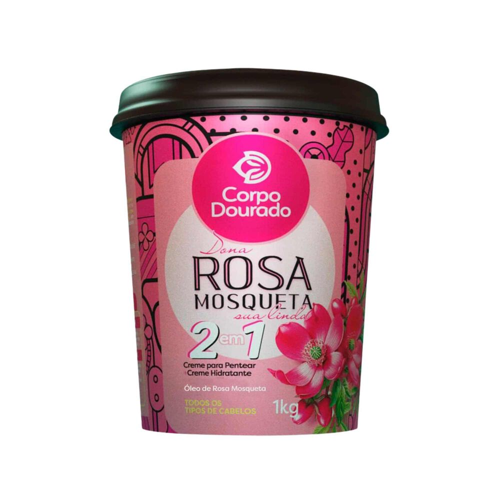 Crema Brasile&ntilde;a Brillo Y Sedosidad Con Aceite Rosa Mosqueta 1 Kg image number 2.0