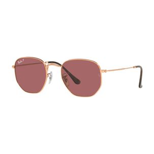 Lentes De Sol Hexagonal Rose Gold Polarizados Ray-ban