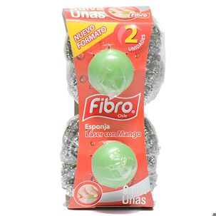 Esponja Virutilla Laser Con Mango 2 Un - Fibro