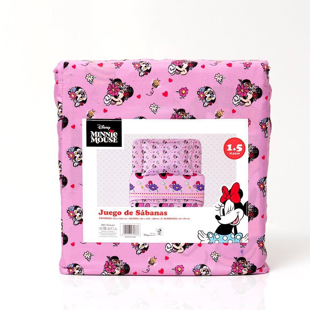Sabana 1.5 Plazas Disney Minnie Flores image number 2.0