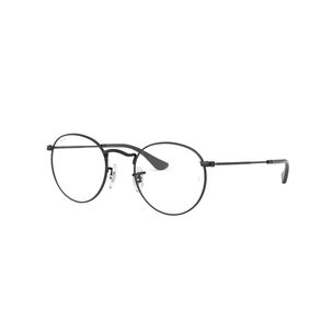 Lentes &Oacute;pticos Round Metal Matte Black Ray-ban Optical