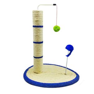 Rascador Para Gatos Base De Yute Juguete Colgante Y Resorte