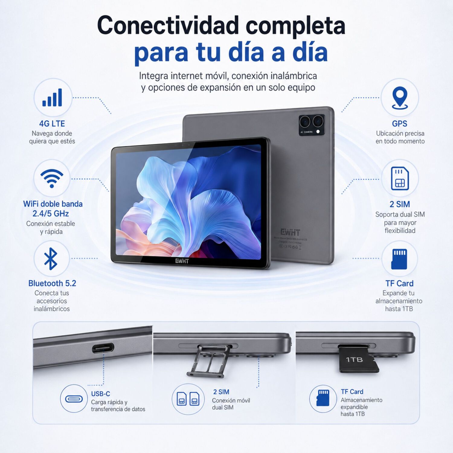 Tablet Cwht G16 4g 128gb 6gb Ram Kit Completo Accesorios image number 3.0