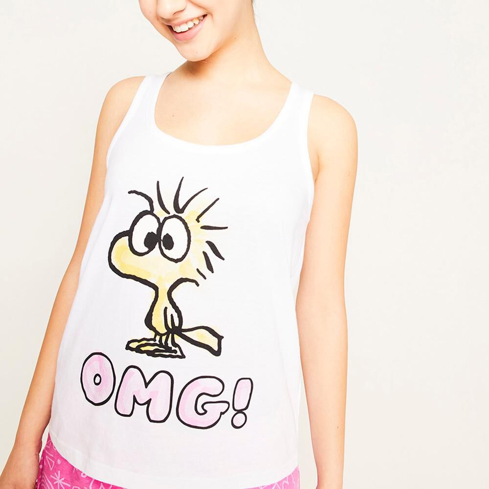 Pijama Capri Sin Mangas Mujer Snoopy image number 3.0
