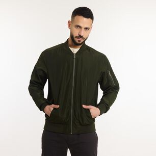 Chaqueta Bomber Slim Cuello Redondo Hombre Az Black